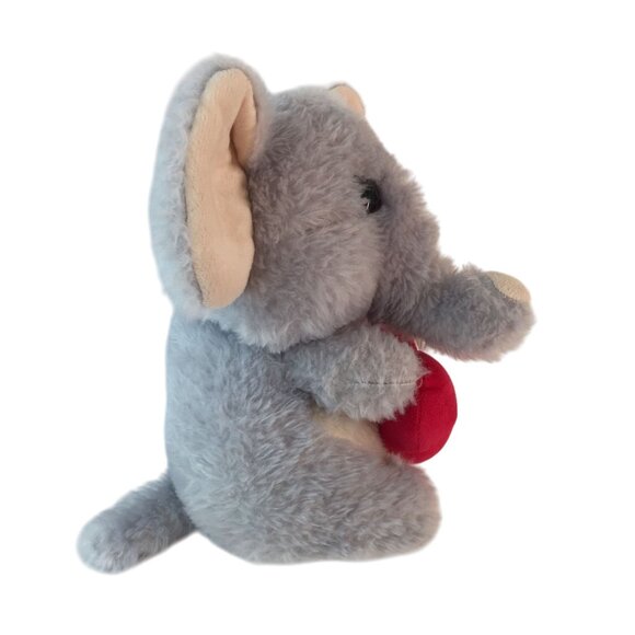 Walgreens Gray Elephant Plush 11" Love You A Ton Heart Valentine Stuffed Animal - Picture 3 of 7